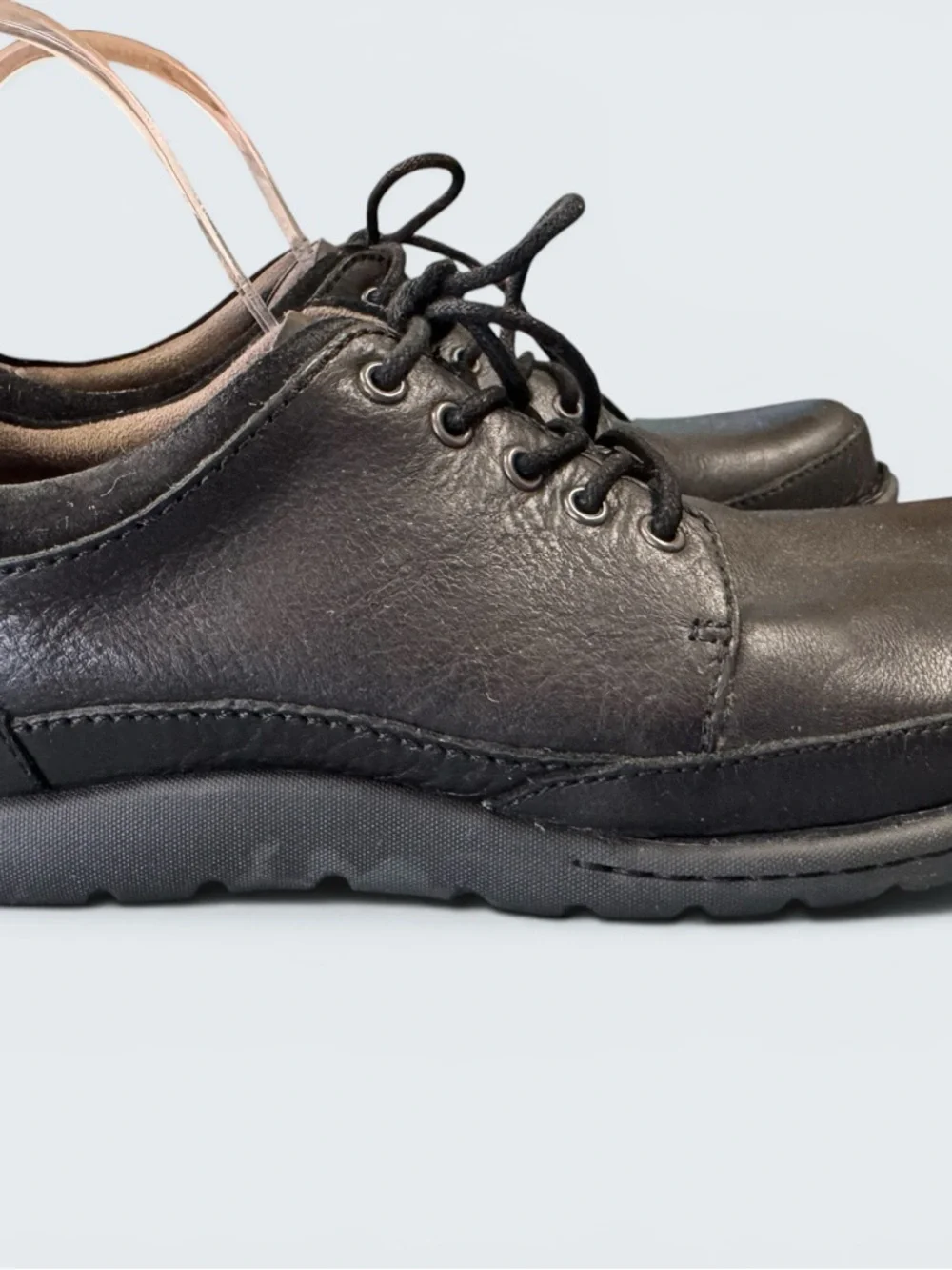 Born Men's Black Leather Casual Lace Up Shoes Size 9